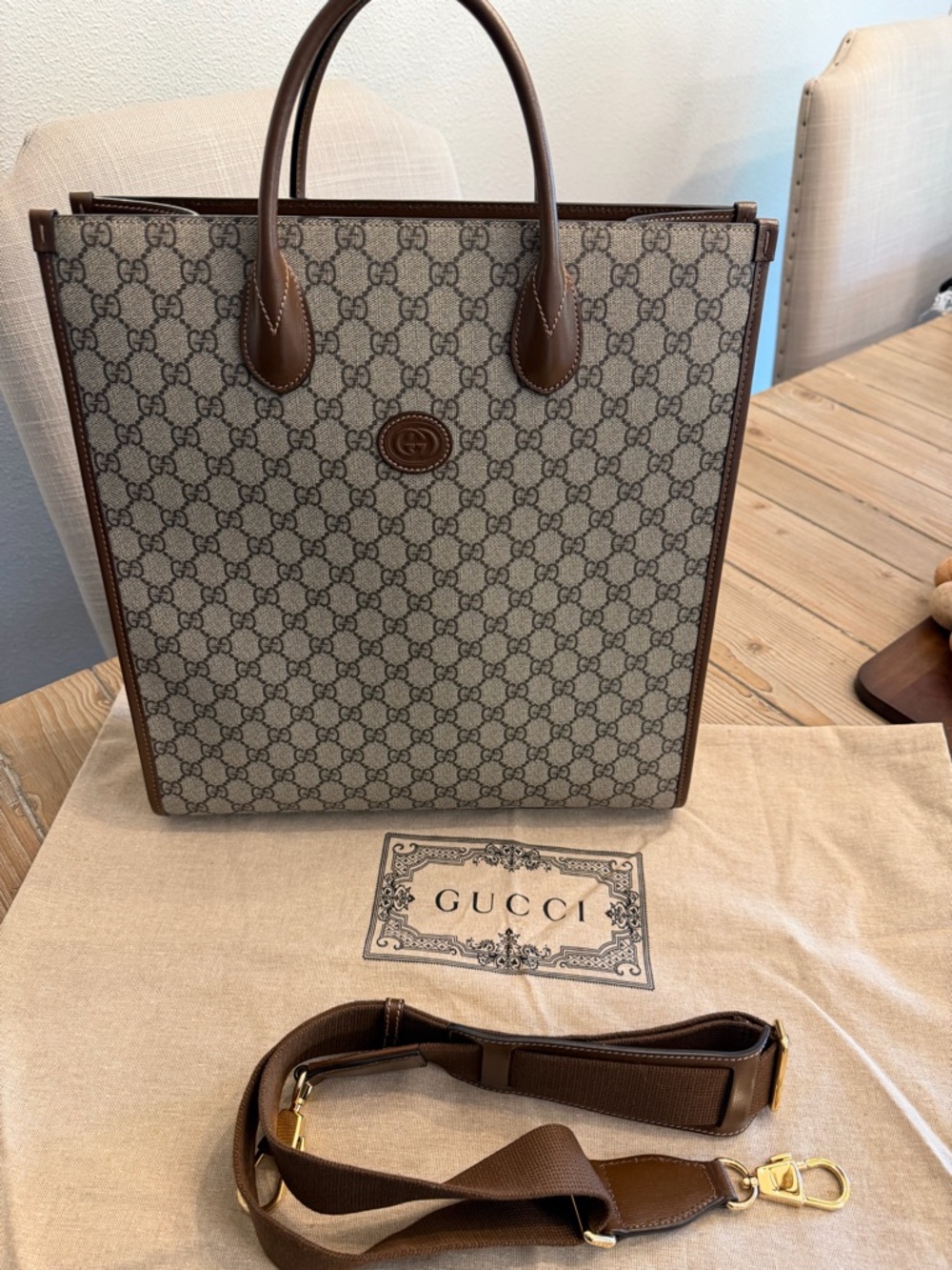 Gucci Tote with Removable Shoulder Strap